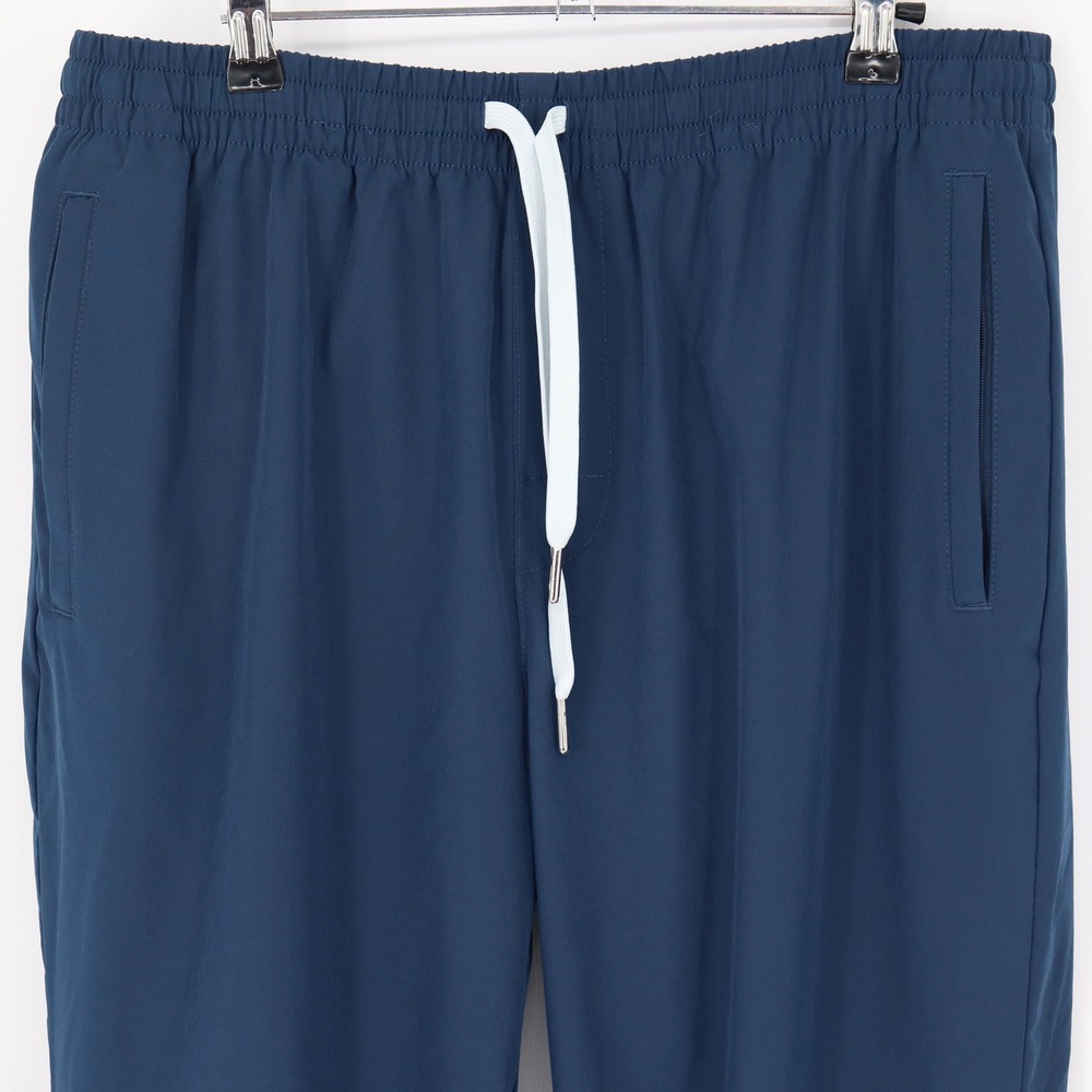 Cove Blue Joggers with White Drawstring - Picture 2 of 6
